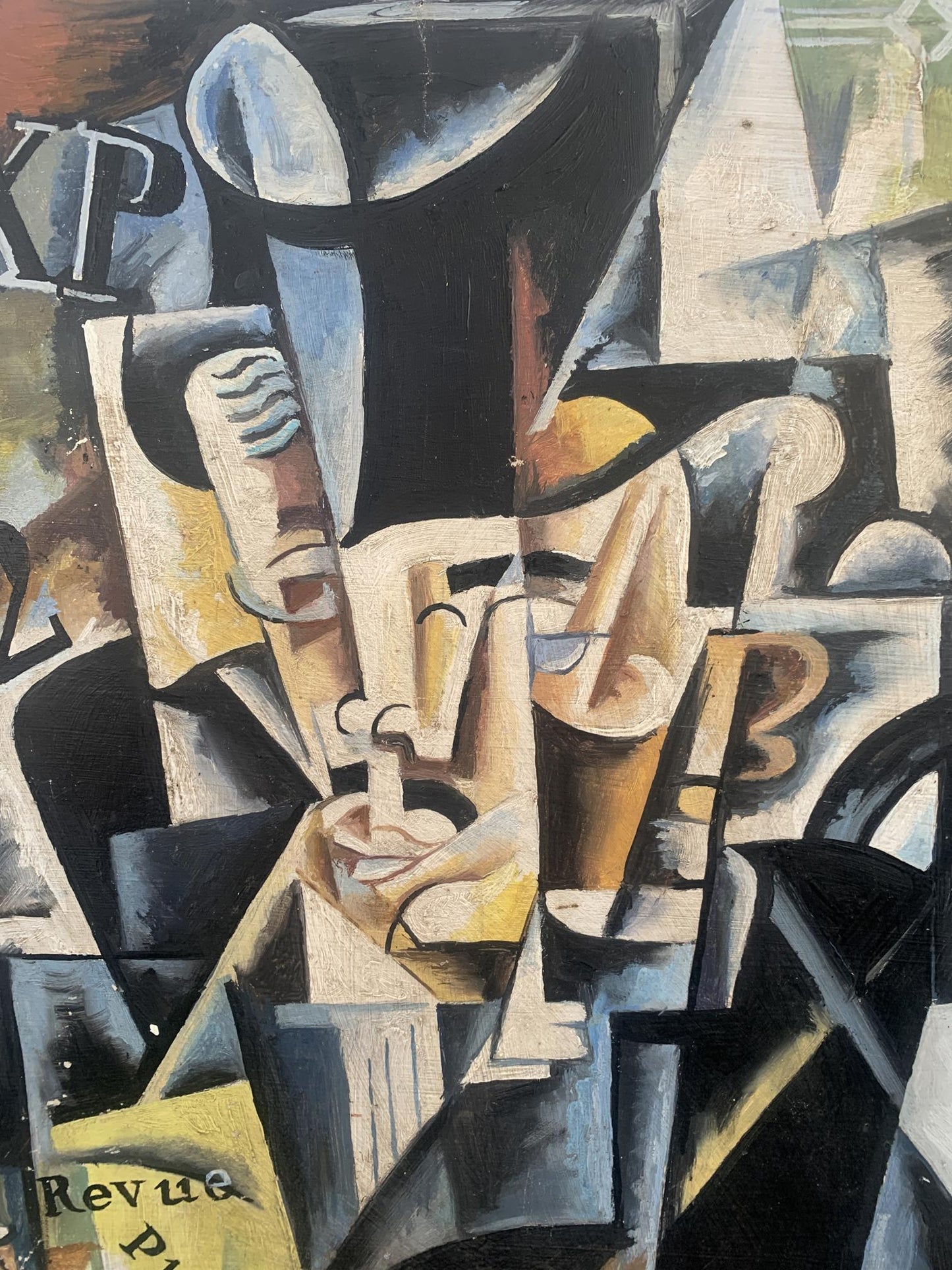 Abstract oil painting Business man V. Konotopsky