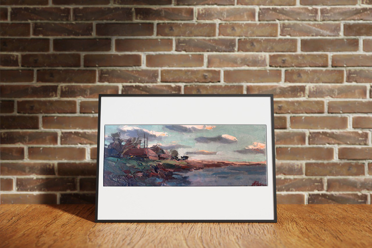 Oil painting sea