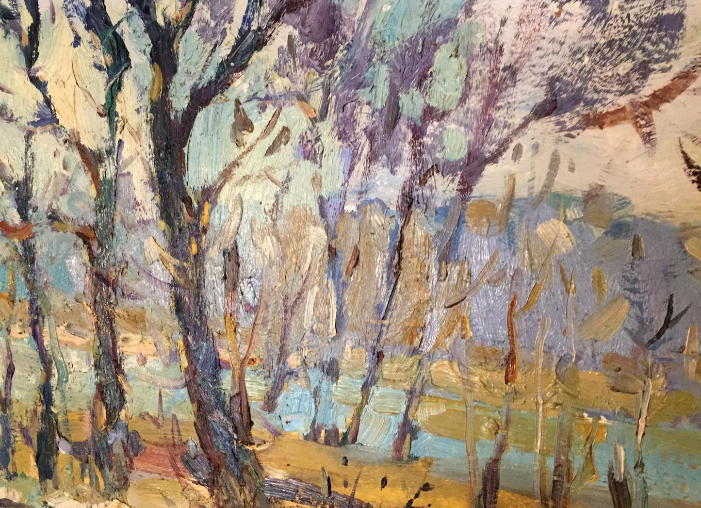 Oil painting Early spring Egorov Boris Kuzmich