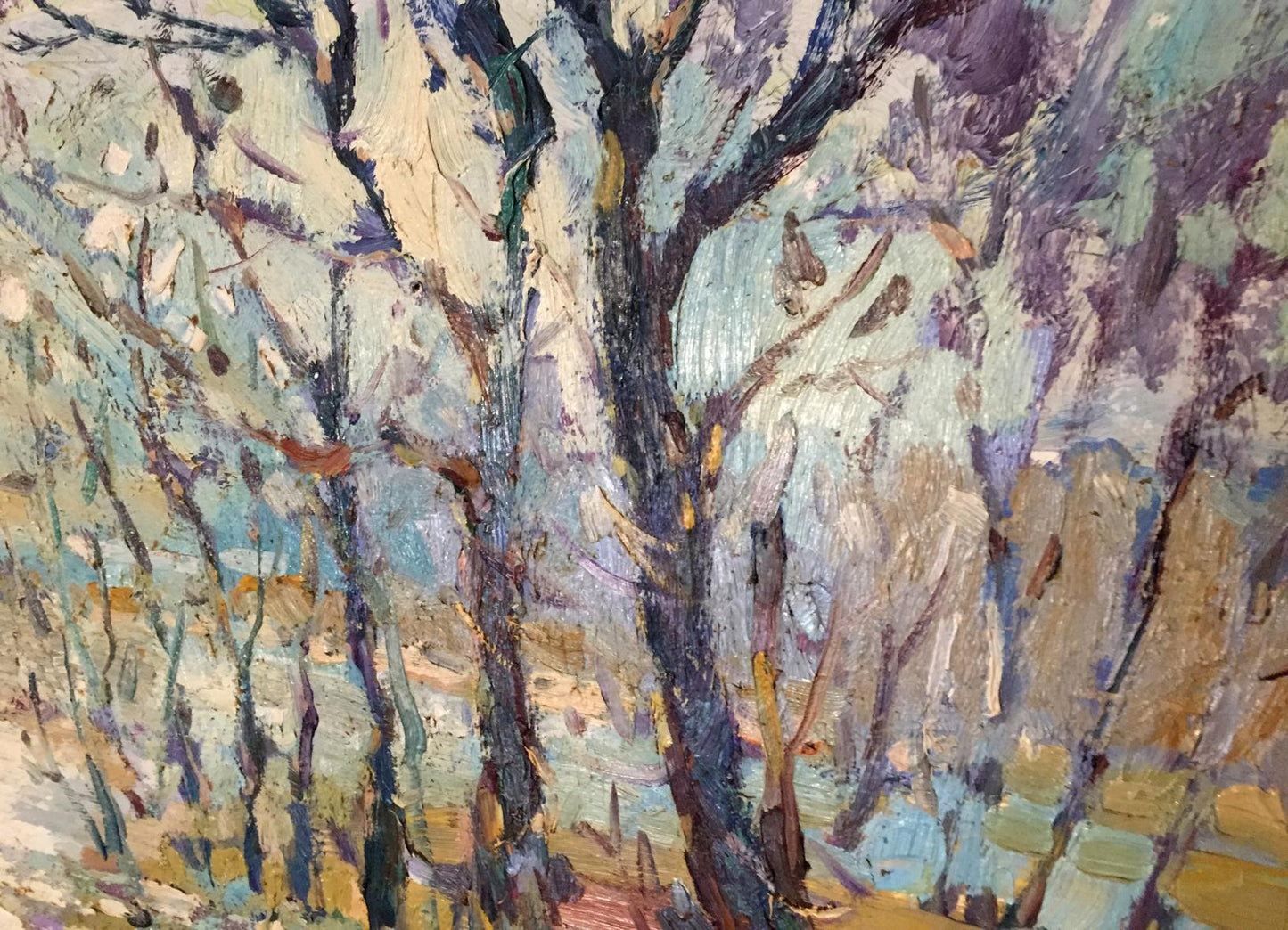 Oil painting Early spring Egorov Boris Kuzmich