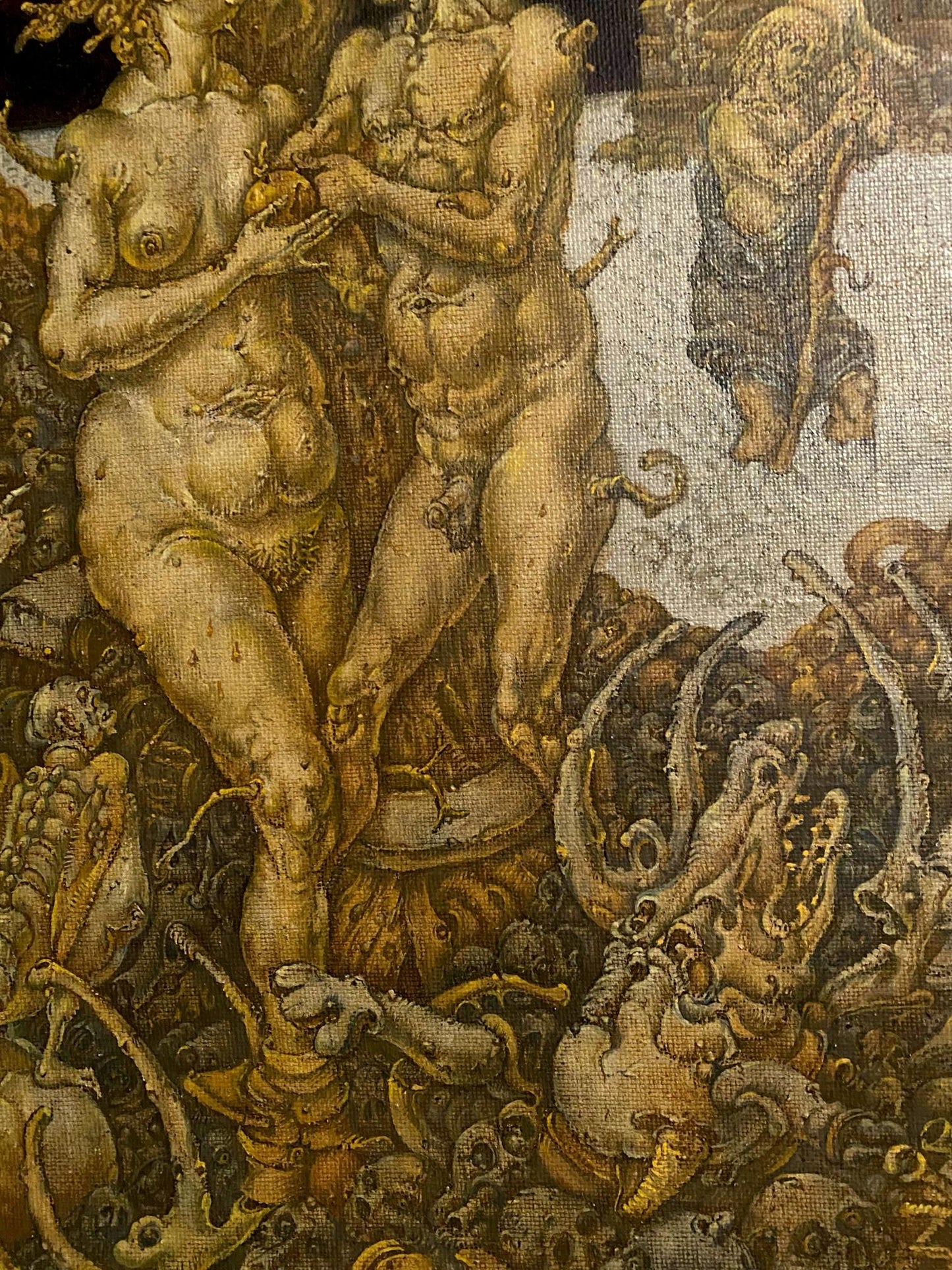 Oil painting 20th century apocalypse. Saint Sebastian Litvinov Oleg Arkad'yevich