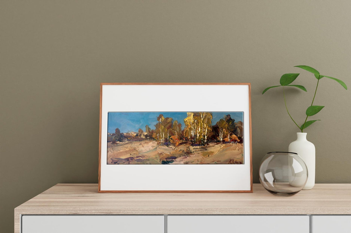 Oil painting Autumn Nature Landscape