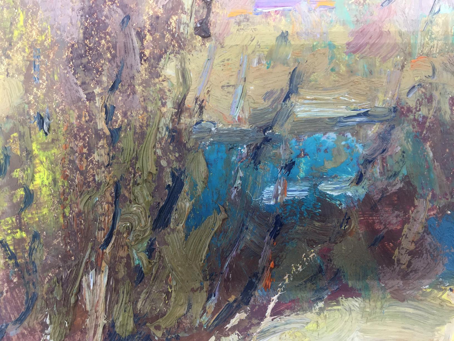 Oil painting River Viktor Grigor'yevich Sevast'yanov