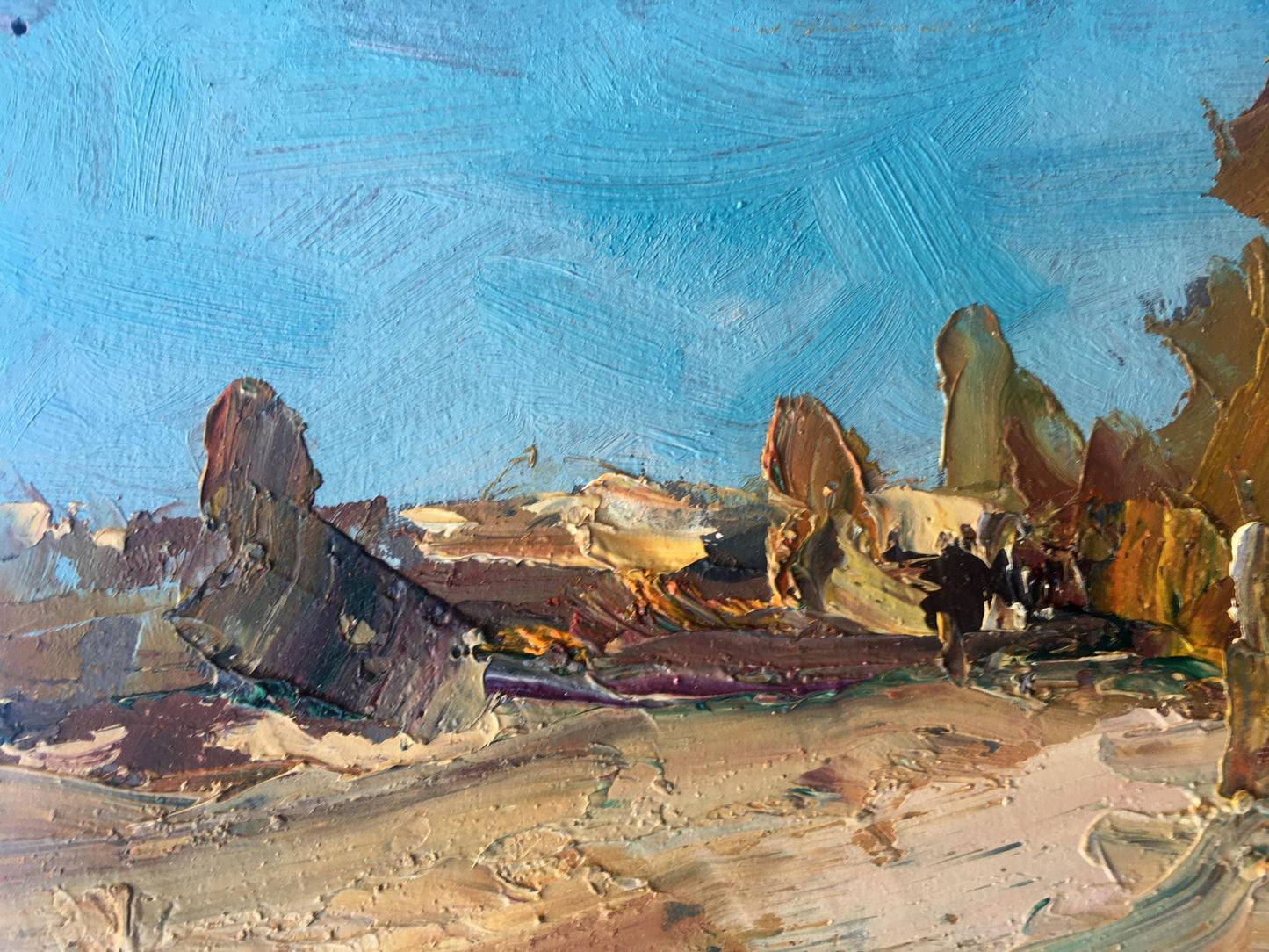 Oil painting Autumn Landscape