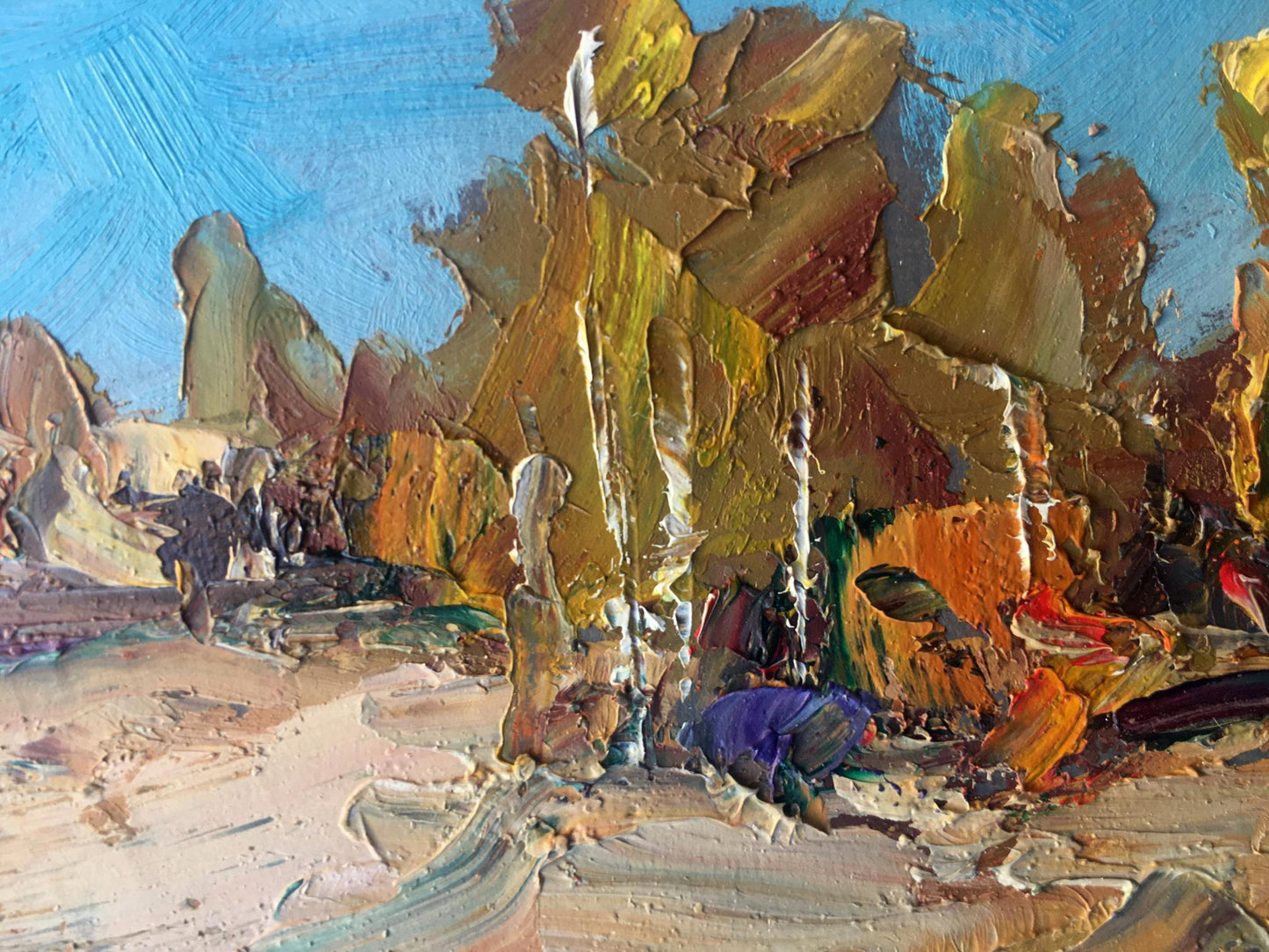 Oil painting Autumn Nature