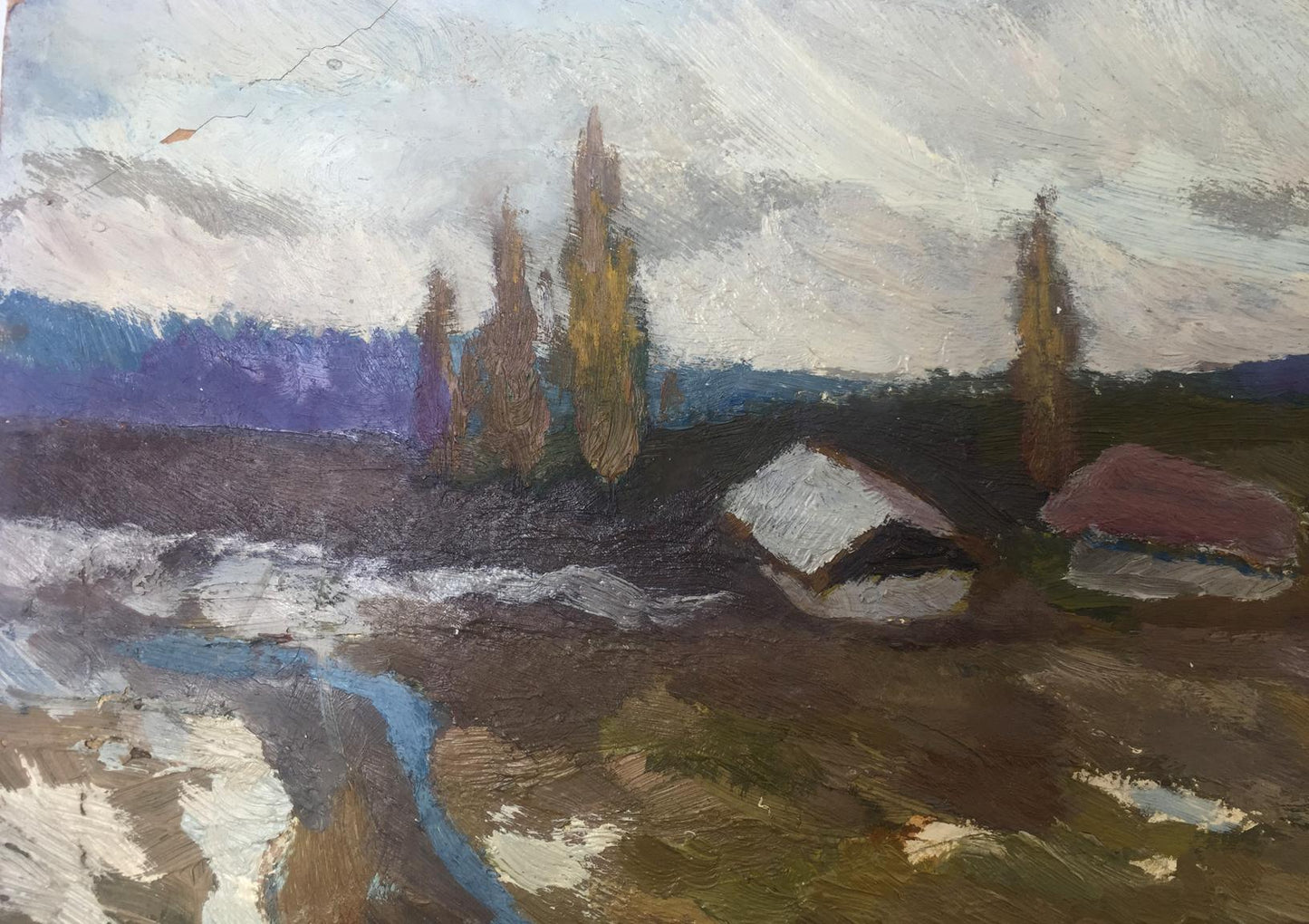 Oil painting Music of autumn