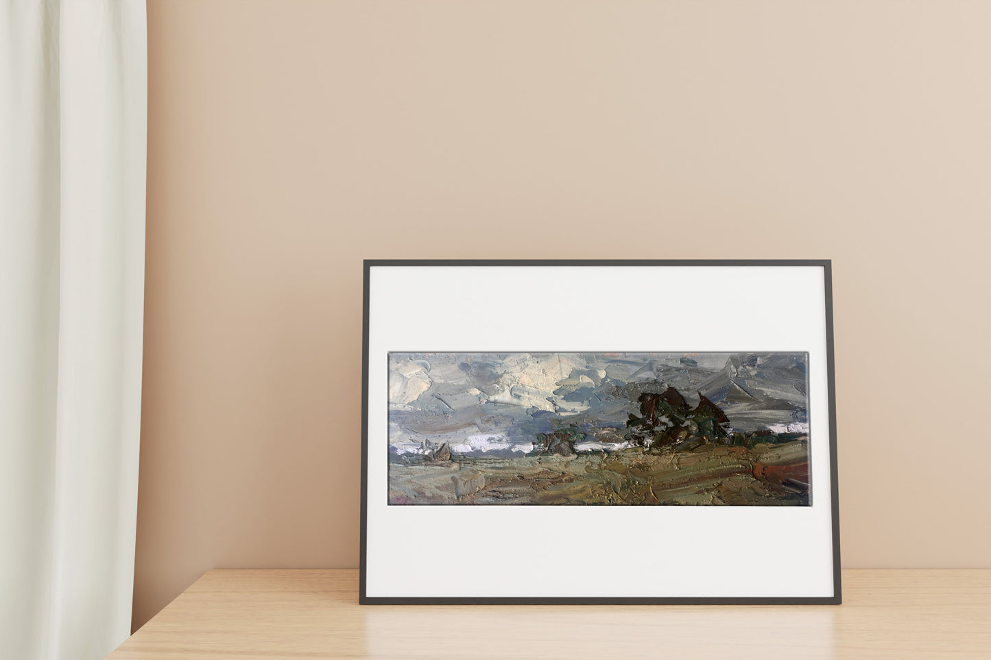 Oil painting rain Nature Landscape