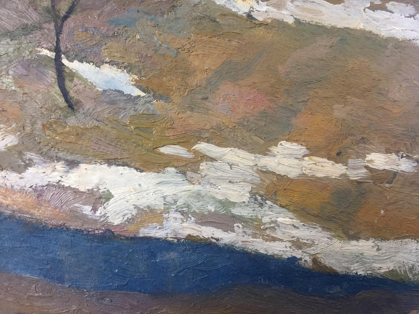 Oil painting Music of autumn