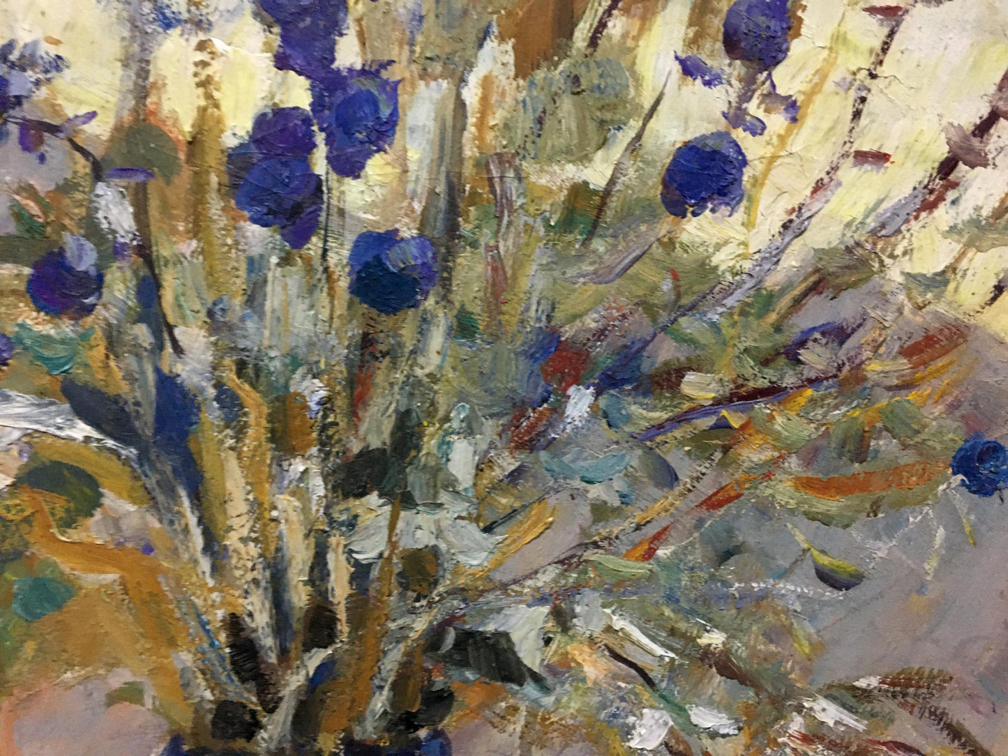 Oil painting Crimean bouquet Mirel Yakovlevna Shaginyan