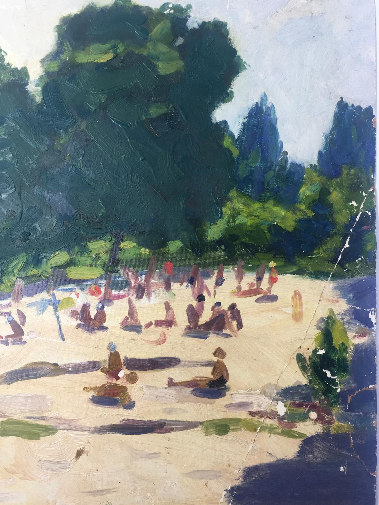 Oil painting Rest zone original picture painter