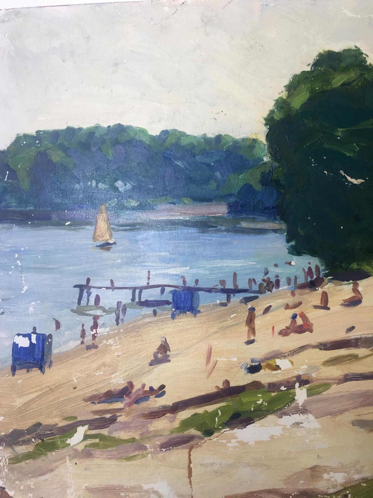 Oil painting Rest zone original picture painter