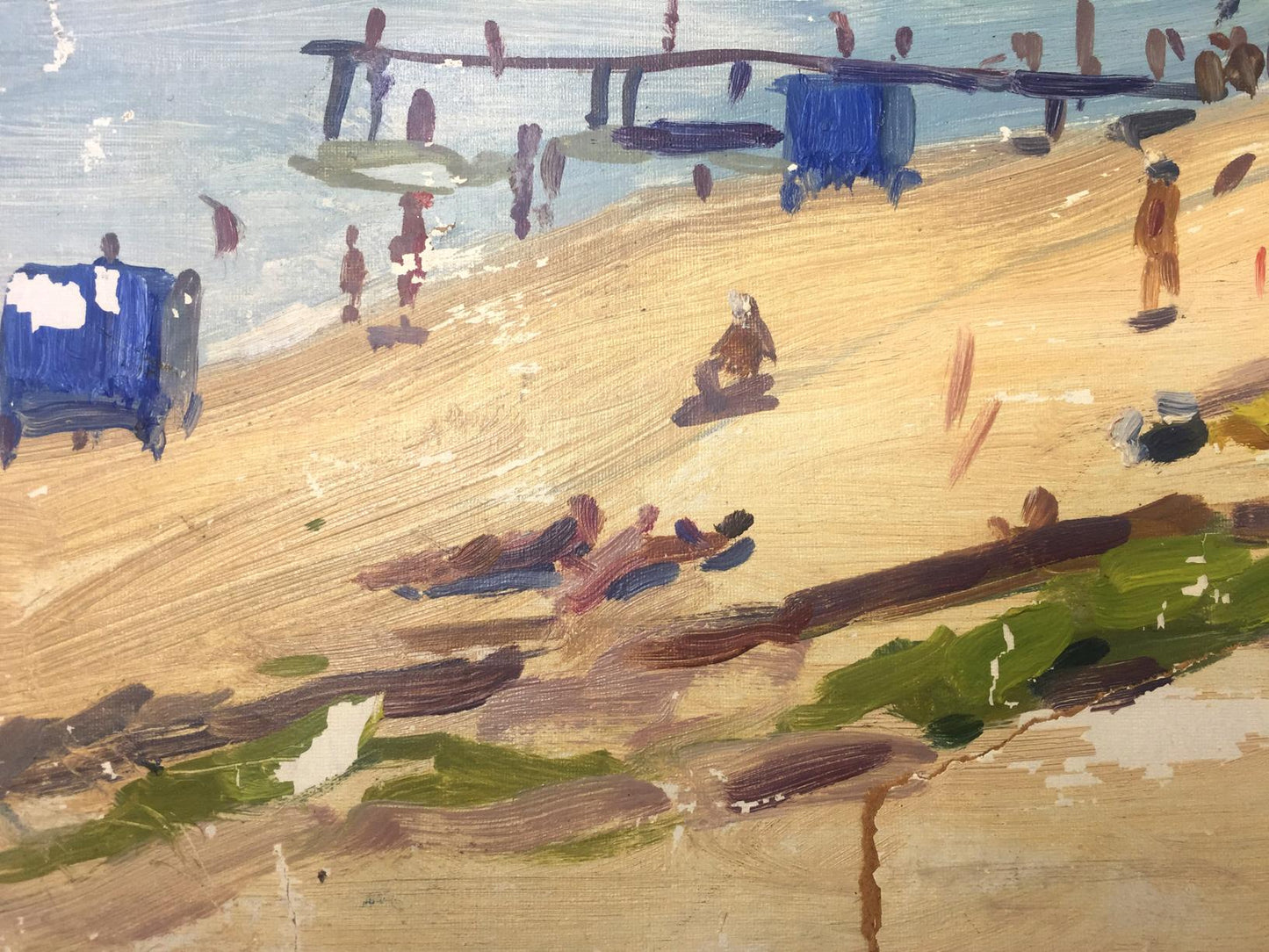 Oil painting Rest zone original picture painter