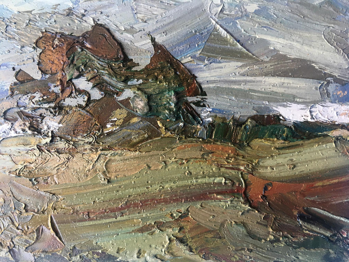 Oil painting Village Nature Landscape