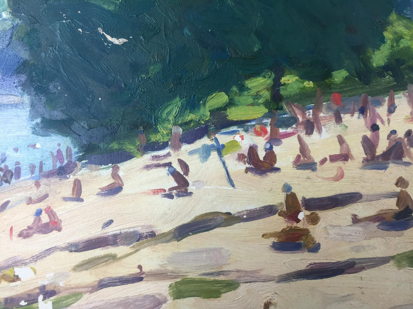 Oil painting Rest zone original picture painter