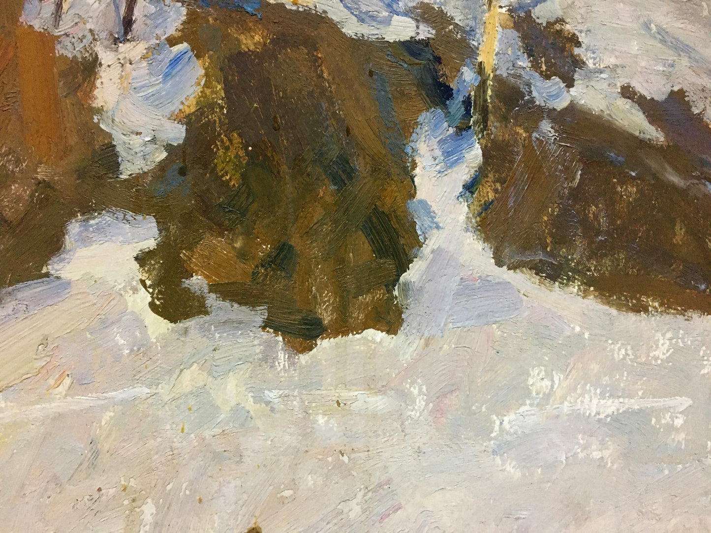 Oil painting Sunny winter Petrashevsky Stanislav Vasilievich