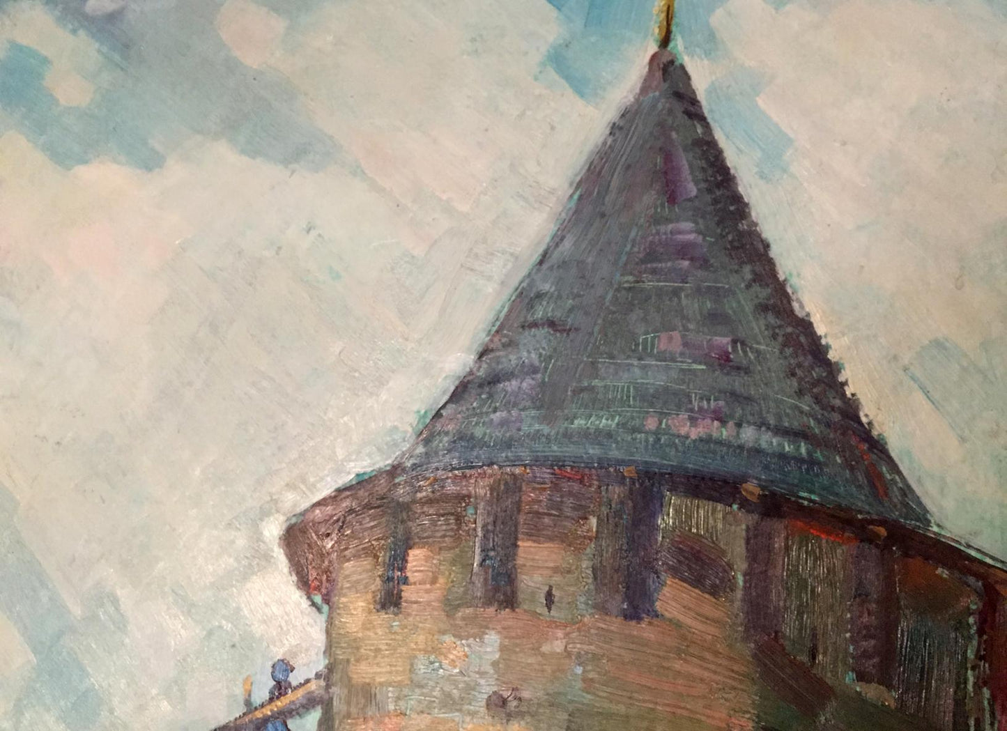 Oil painting Castle Pobivanets Grigory Danilovich