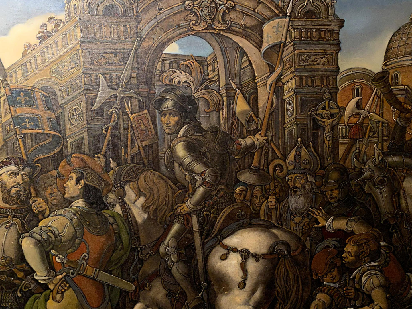 Oil painting Emperor's triumph Litvinov Oleg Arkad'yevich