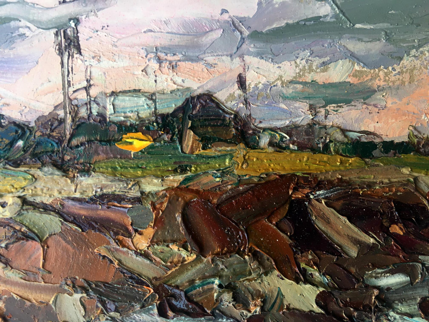 Oil painting Evening Nature Landscape
