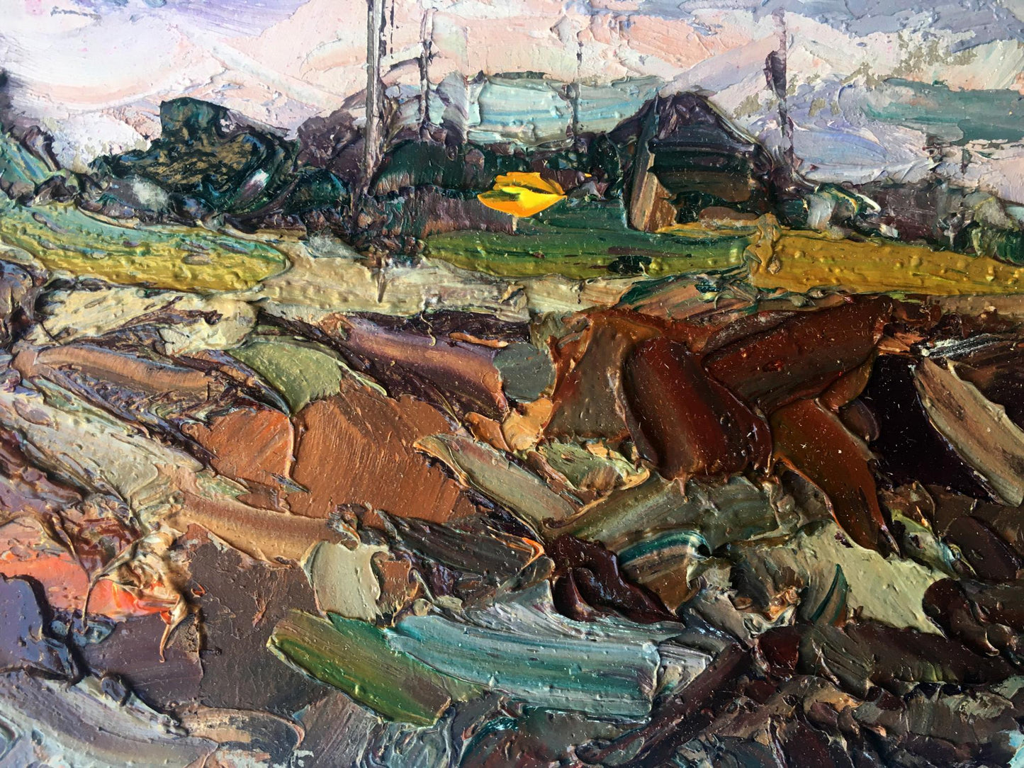 Oil painting Evening Seascape