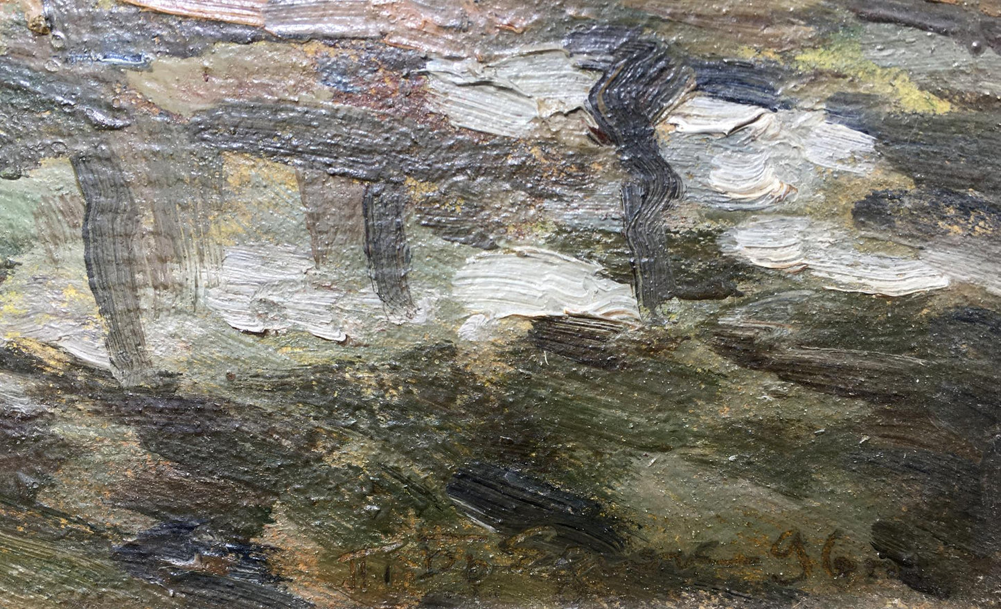 Oil painting Haystacks Bredyuk Pavel Fedoseevich