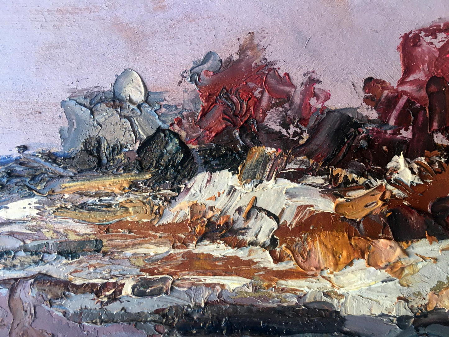 Oil painting Cloudy day