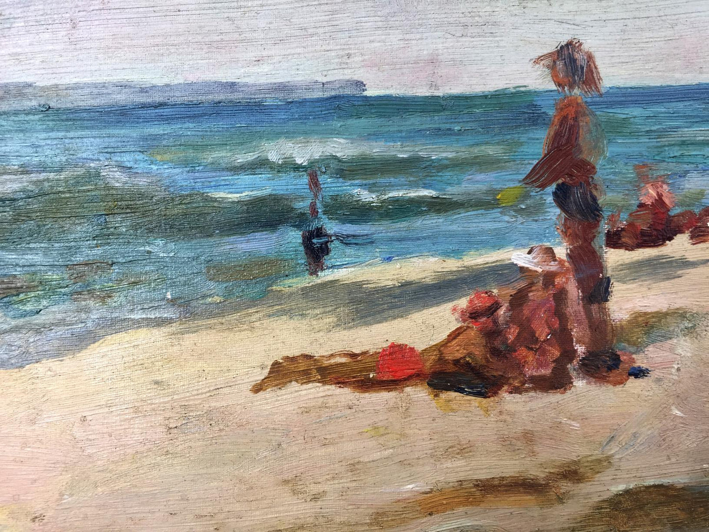 Oil painting Sea holiday Bespalov (Bezpalov) Ivan Nikolaevich