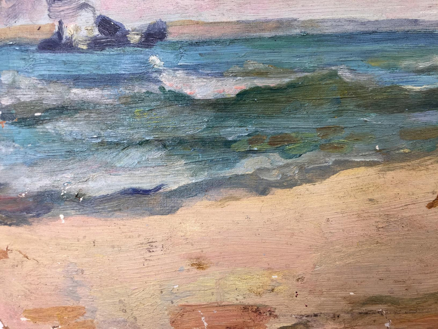 Oil painting Sea holiday Bespalov (Bezpalov) Ivan Nikolaevich