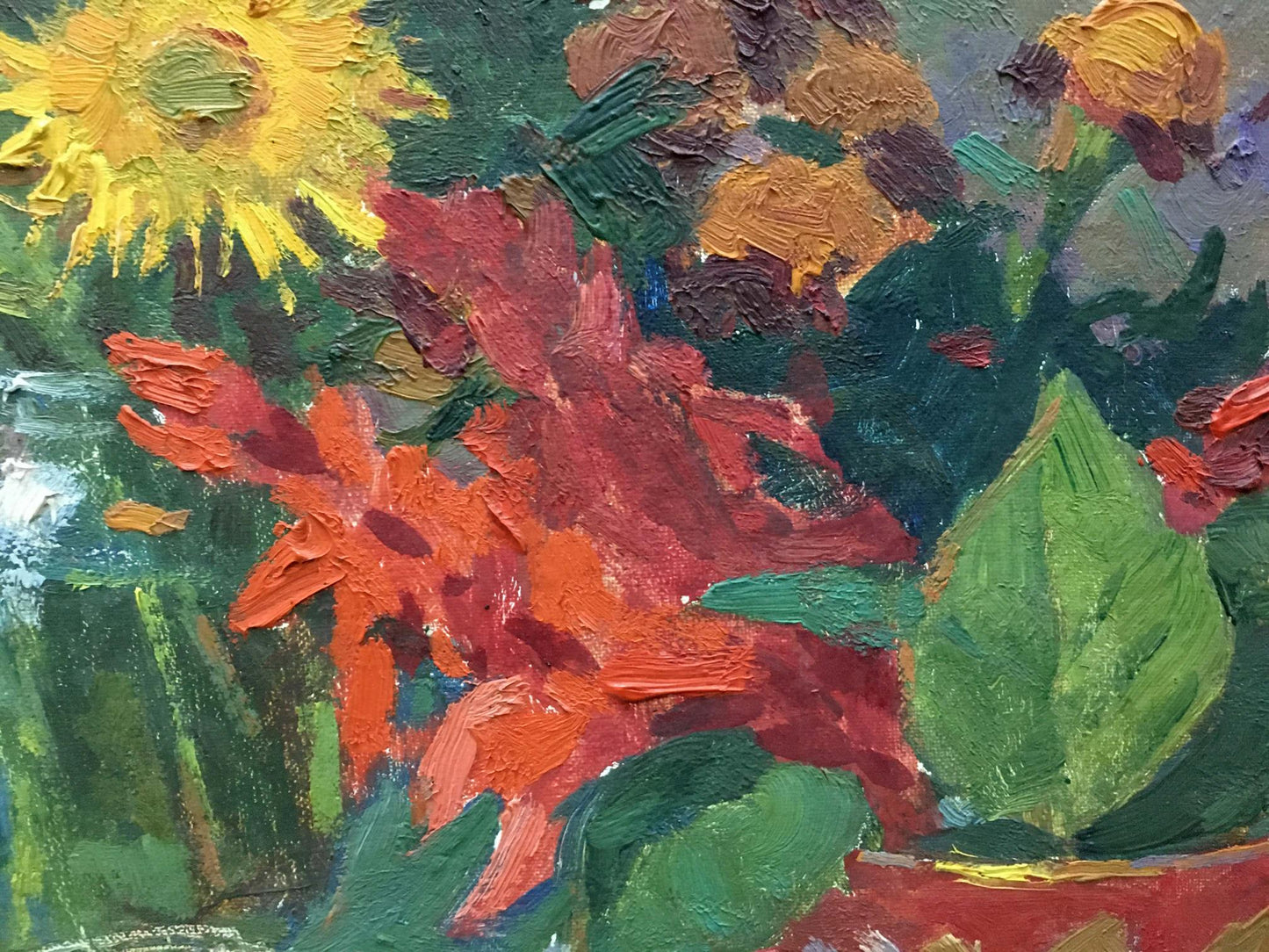 Oil painting Daisies Kozik Victor Georgievich