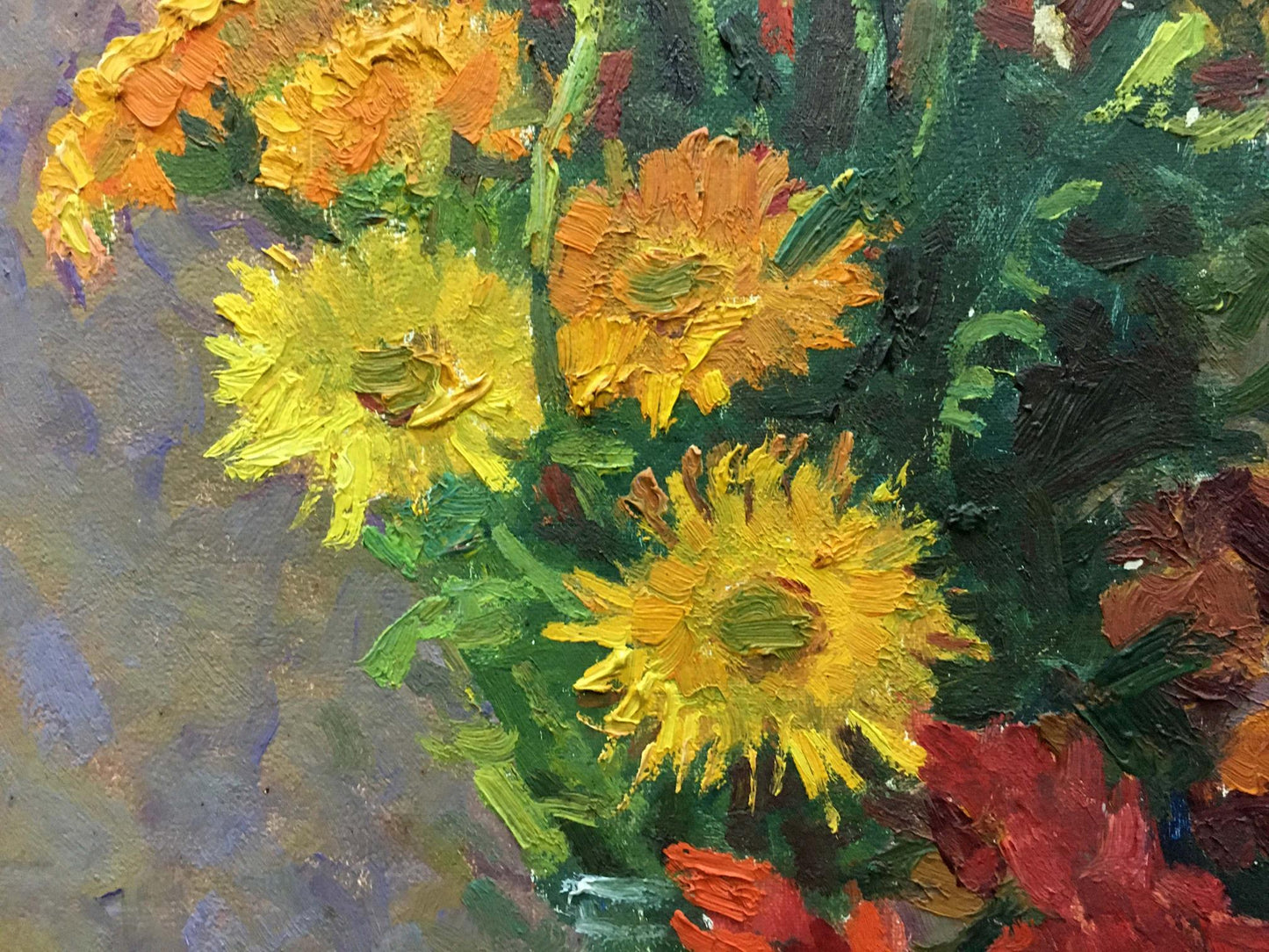 Oil painting Daisies Kozik Victor Georgievich