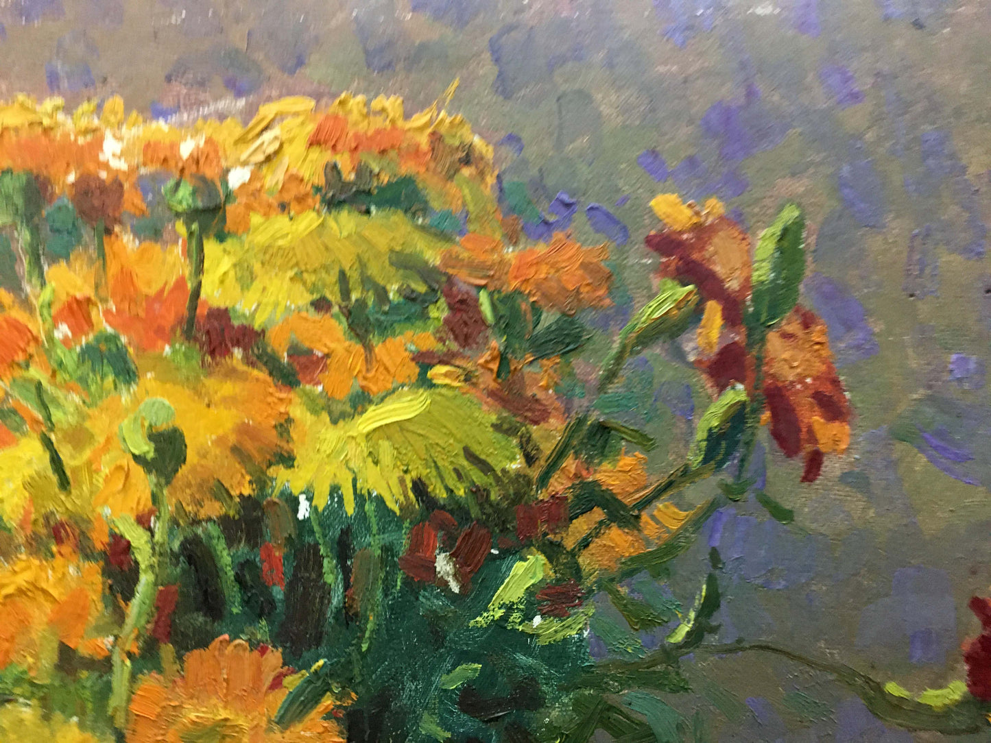 Oil painting Daisies Kozik Victor Georgievich