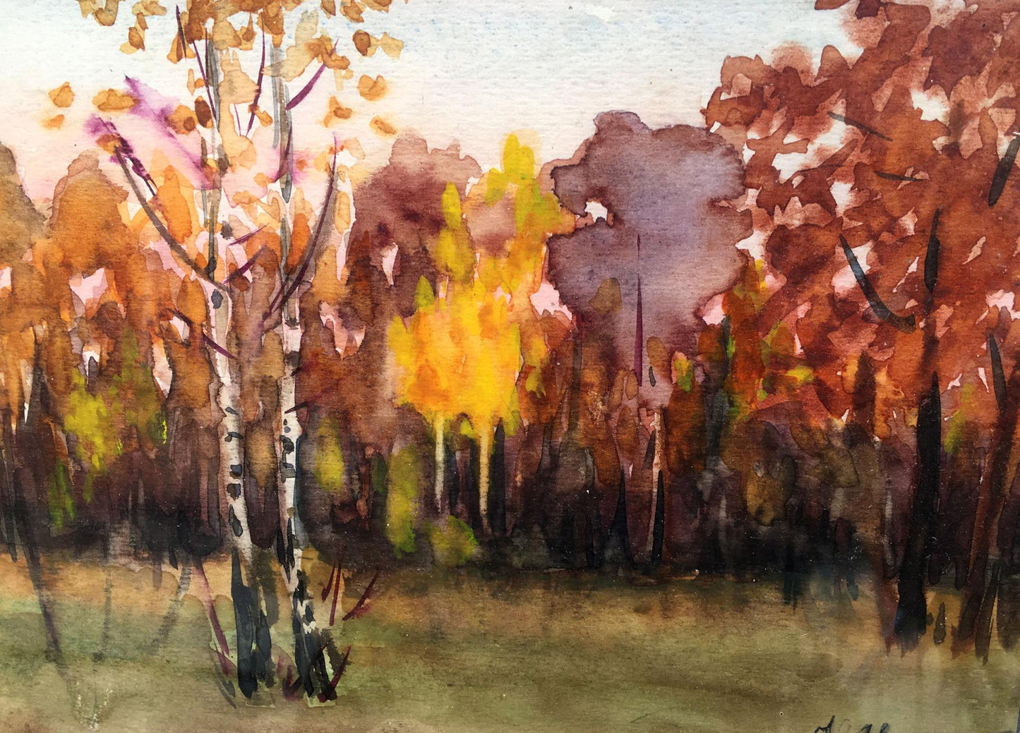Oil painting Forest Ivan Kirillovich Zyupka