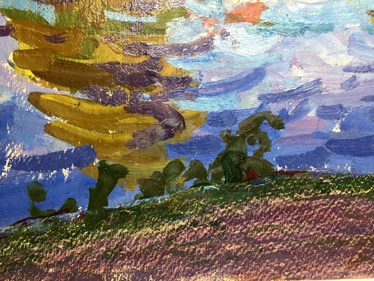 Oil painting Hills Leninsky Ruban Grigory Savelyevich
