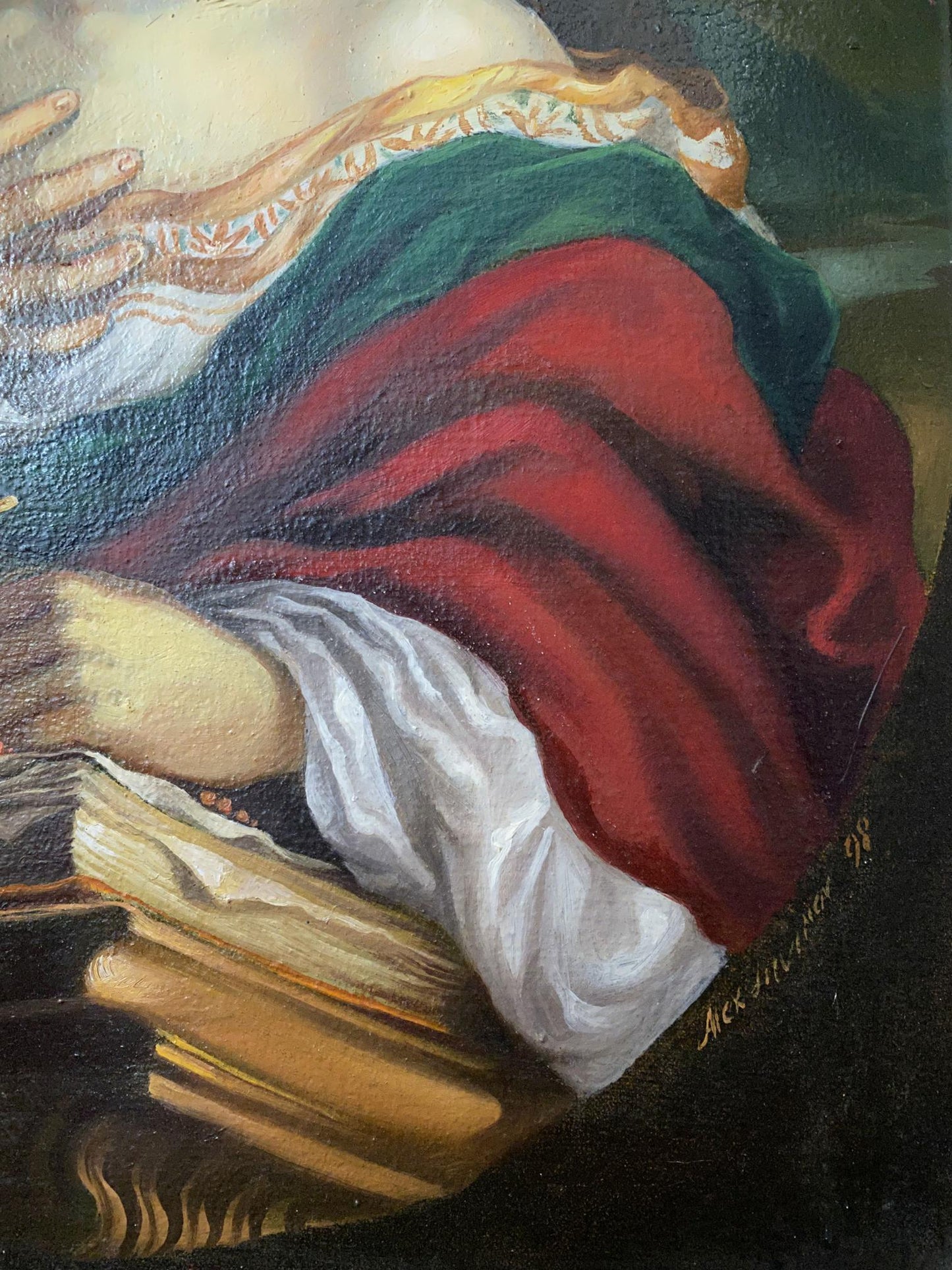 Oil painting Maria Magdalena Alexander Arkadievich Litvinov