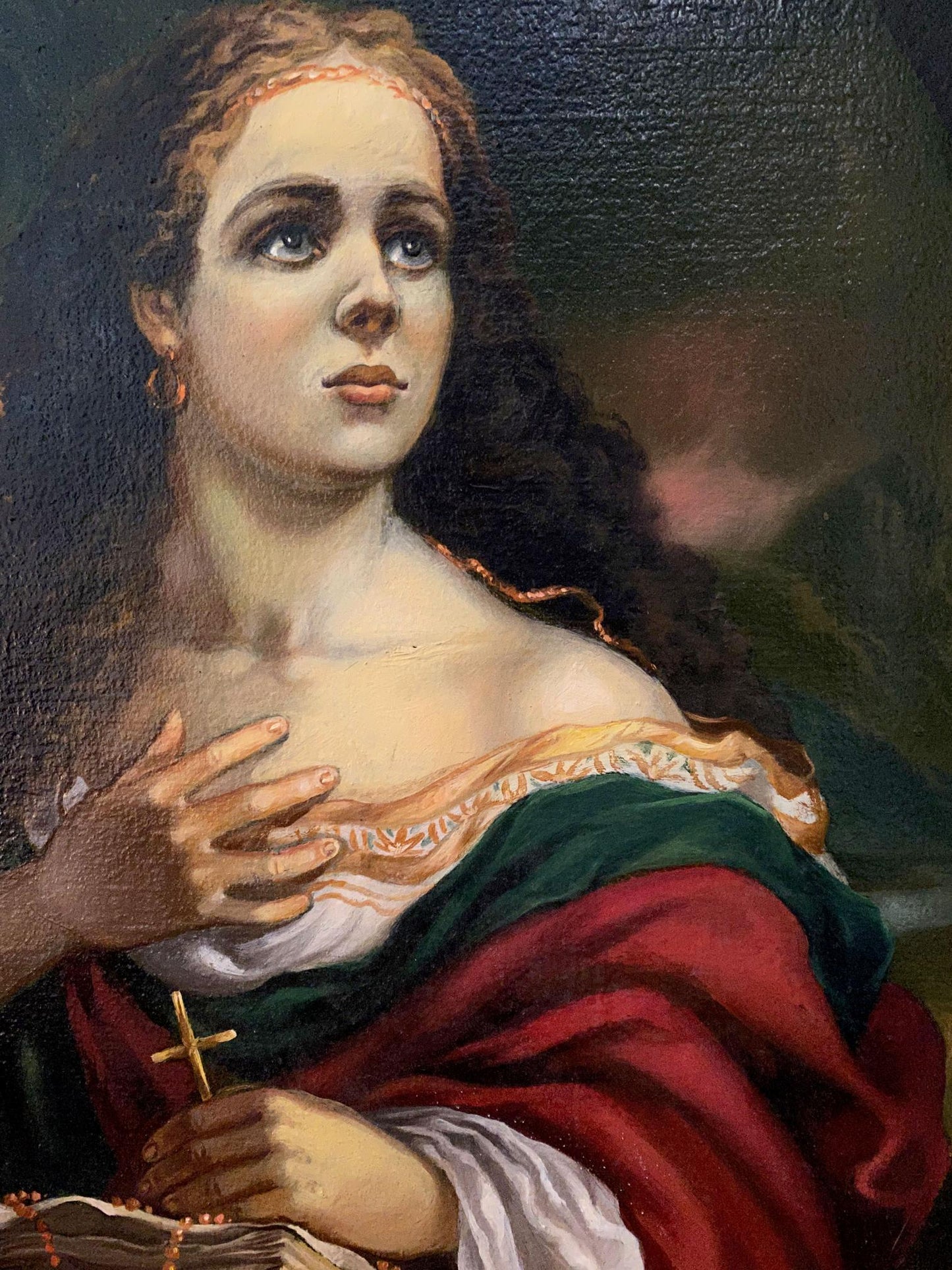 Oil painting Maria Magdalena Alexander Arkadievich Litvinov