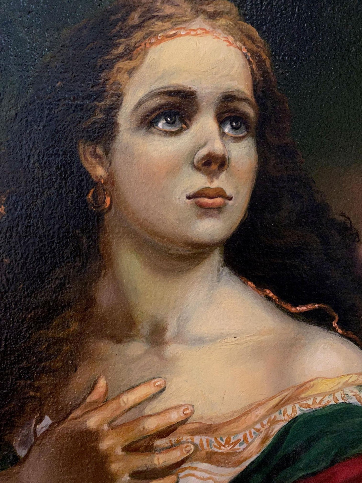 Oil painting Maria Magdalena Alexander Arkadievich Litvinov