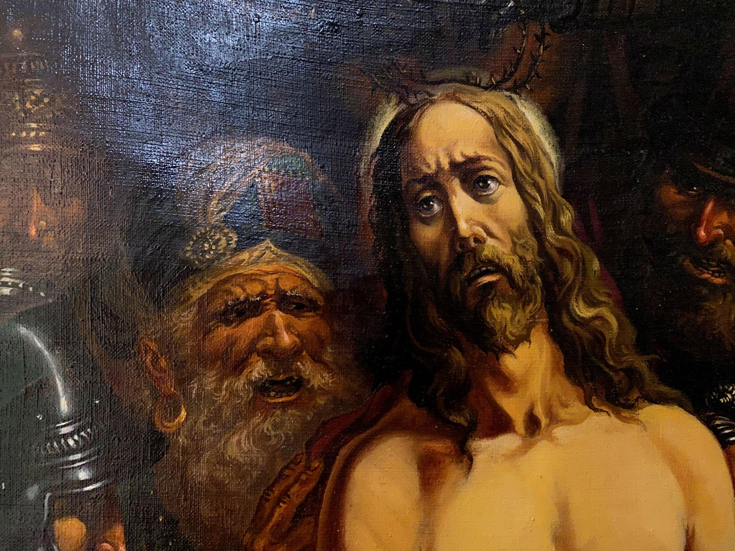 Oil painting Crown of Thorns Alexander Arkadievich Litvinov