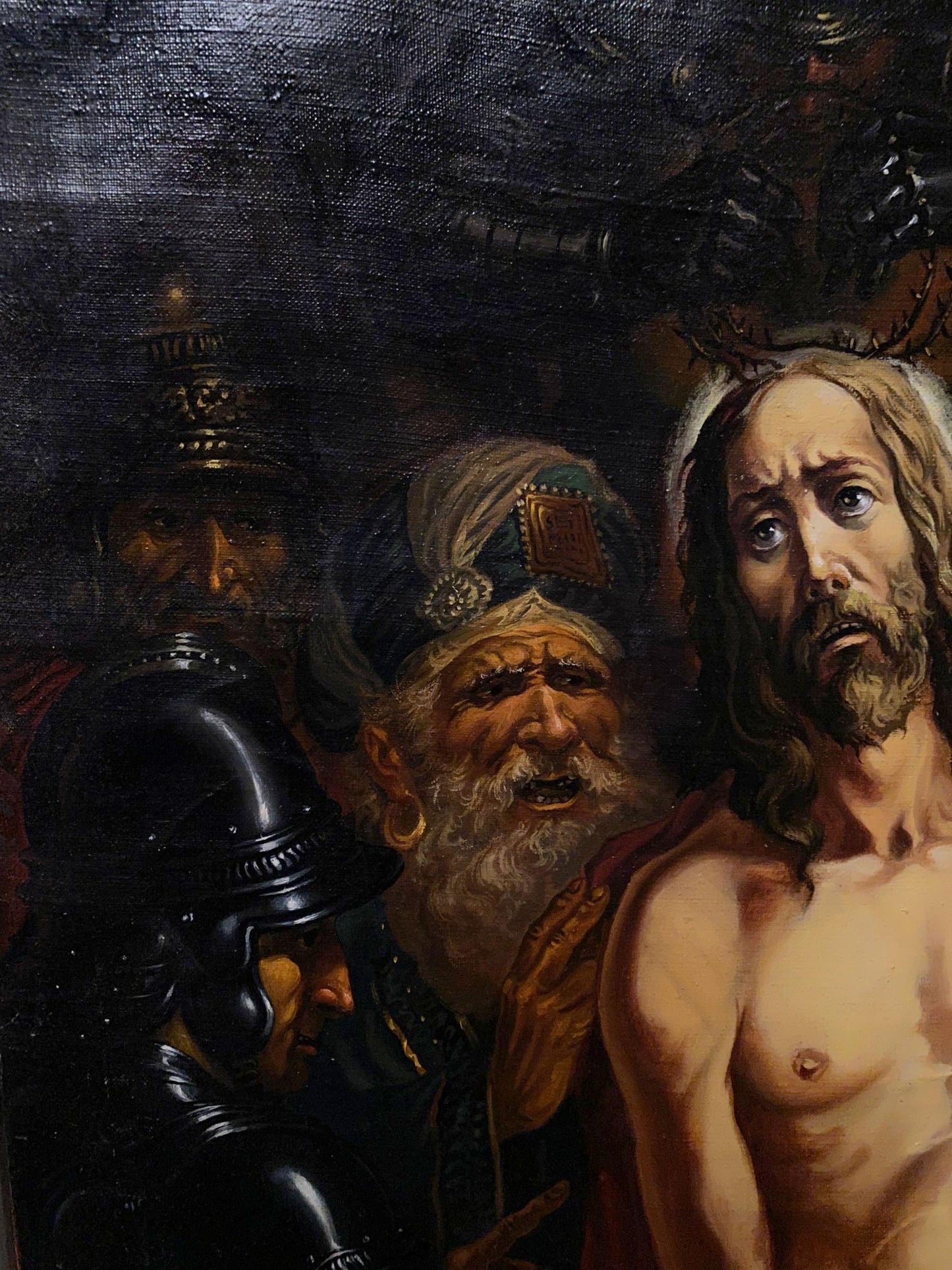 Oil painting Crown of Thorns Alexander Arkadievich Litvinov