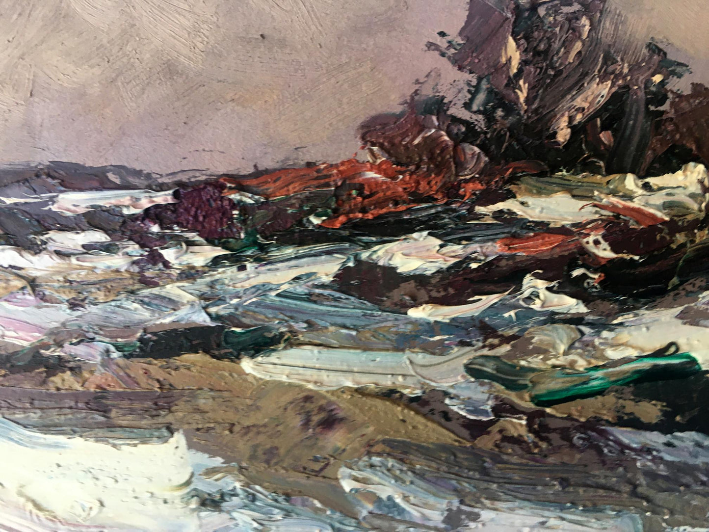 Oil Painting Winter Nature Landscape
