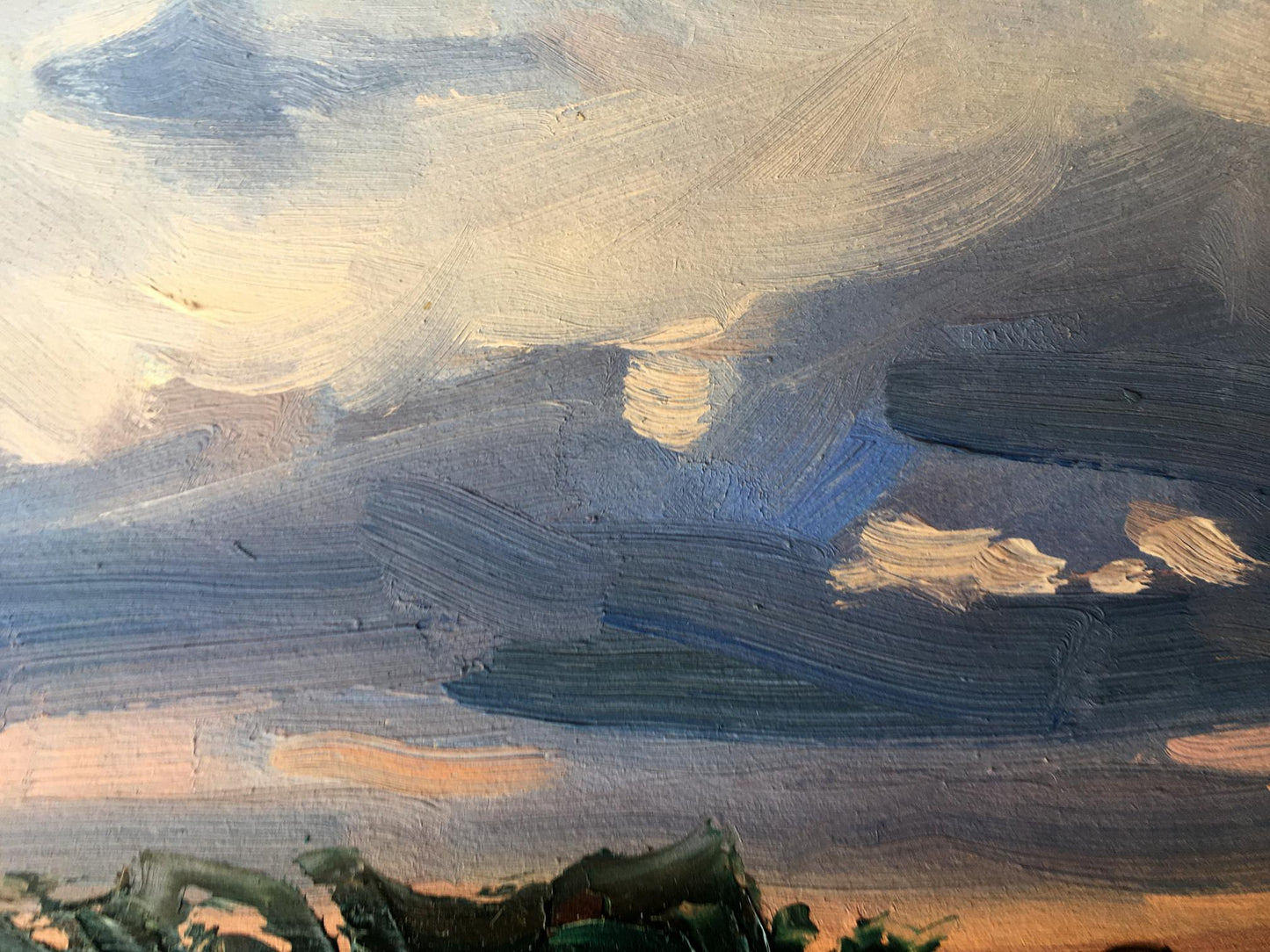 Oil painting Evening Nature Landscape