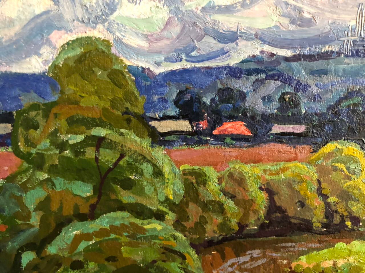 Oil painting Hay rates Grigory Savelievich Ruban