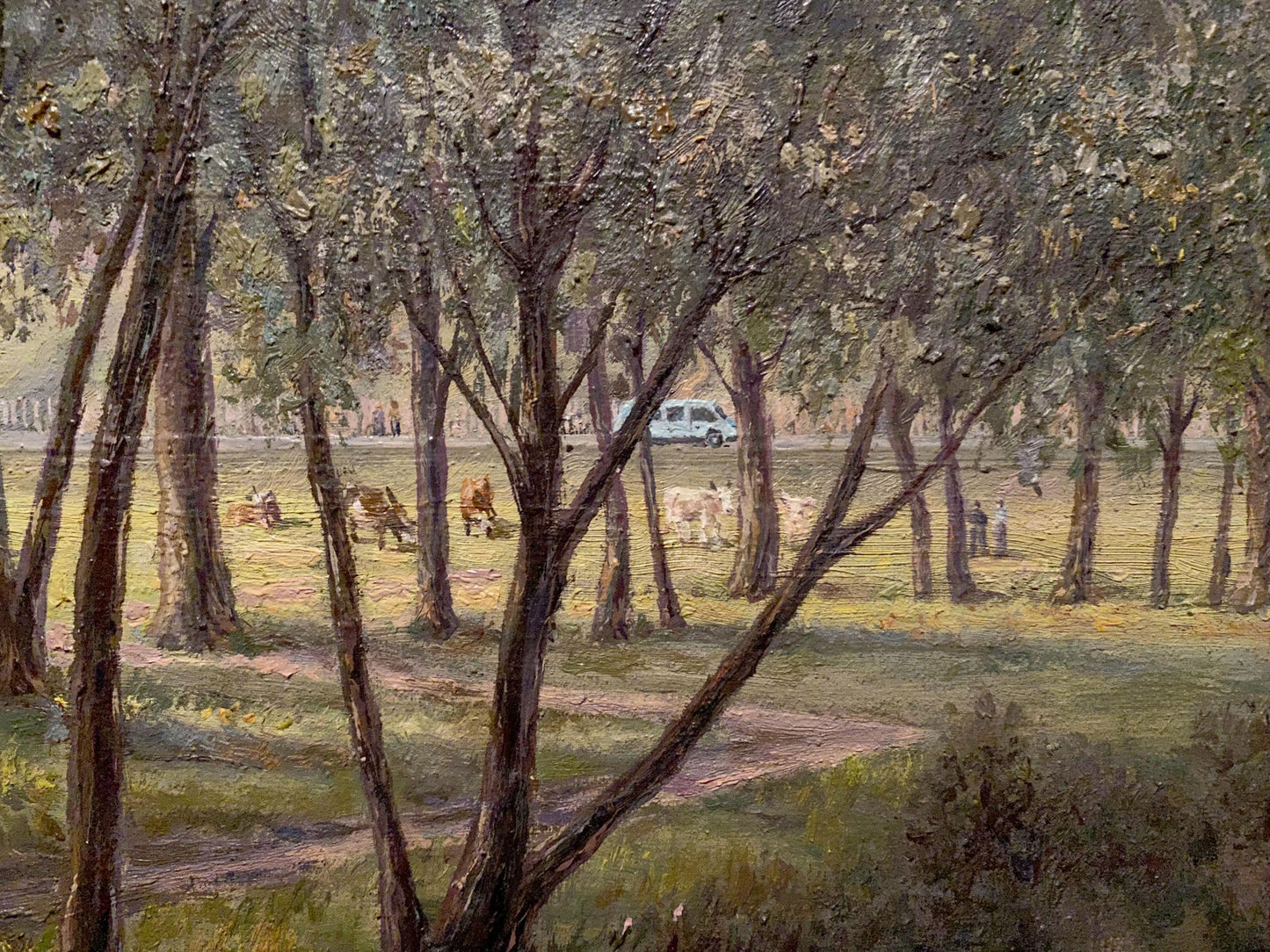 Oil painting Landscape with a monastery Litvinov Arkady Petrovich