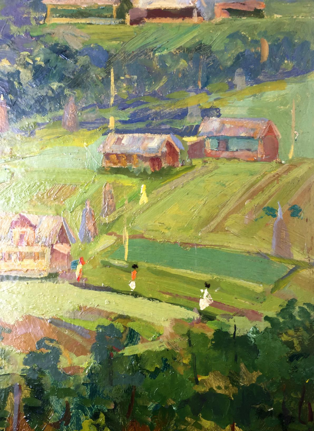 Oil painting Summer Morozov Leonid Arkhipovich