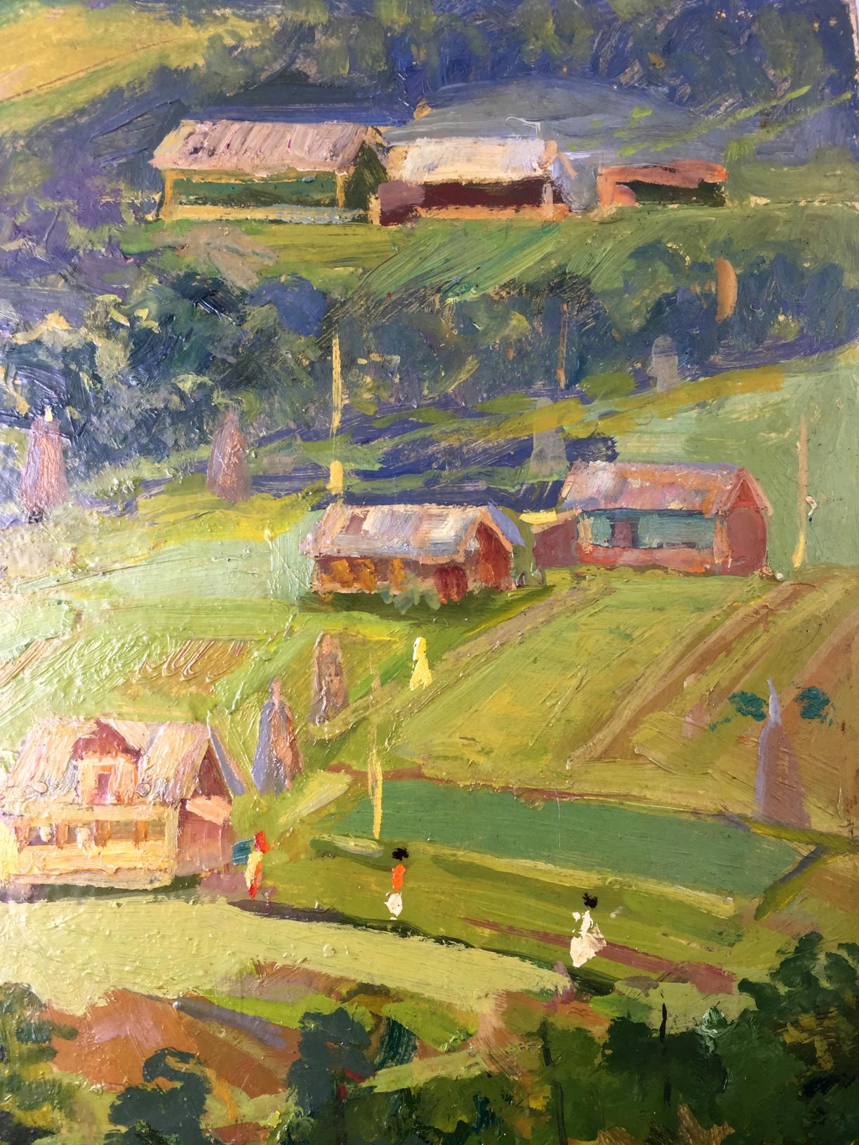 Oil painting Summer Morozov Leonid Arkhipovich