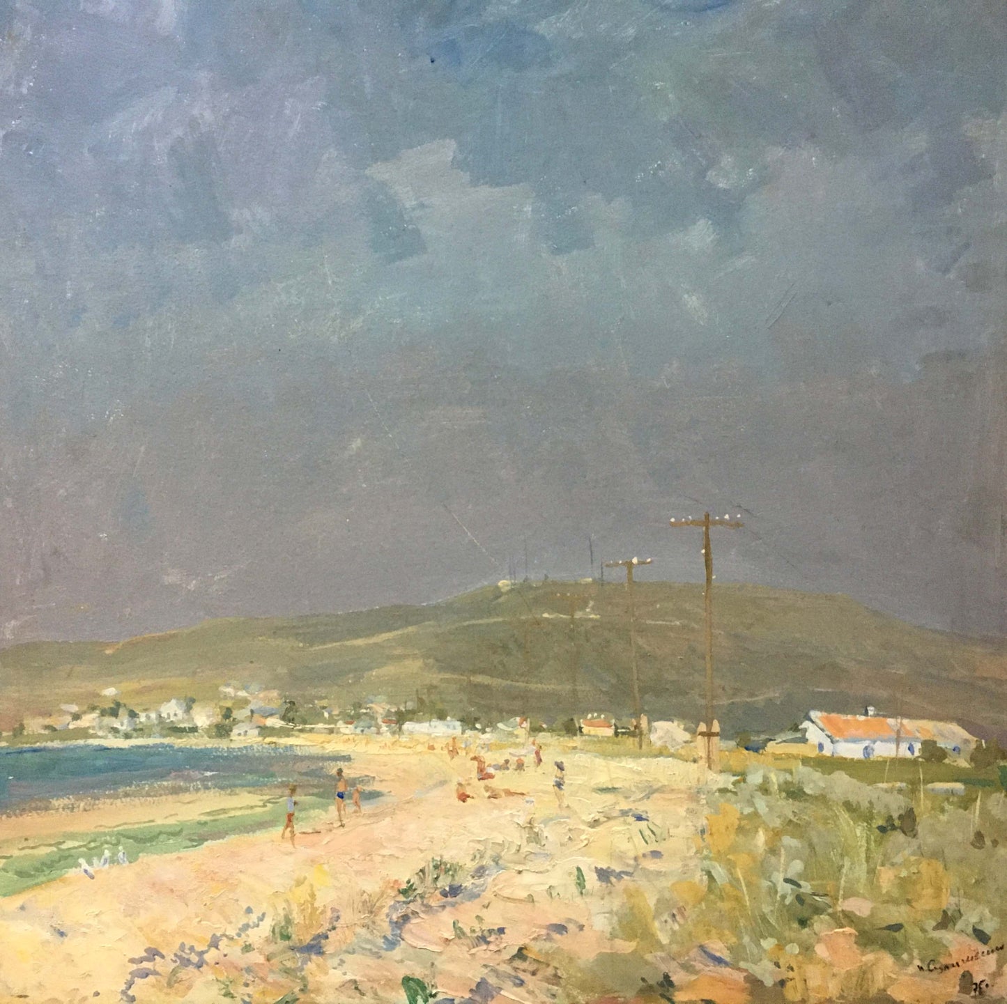 Oil painting On the beach Sulimenko Petr Stepanovich