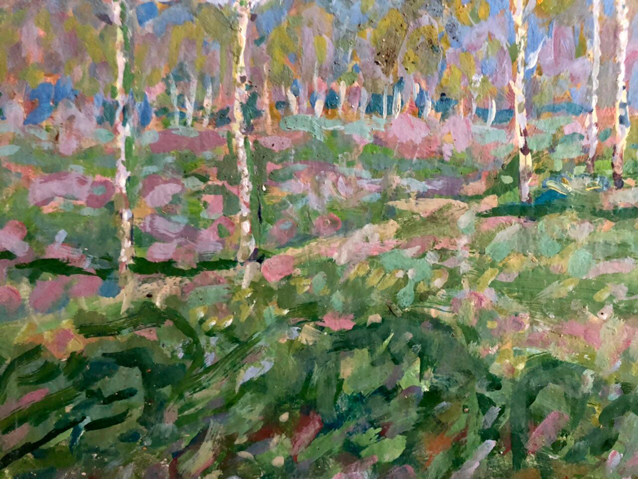 Oil painting In April Kolosovsky Georgiy Sergeevich
