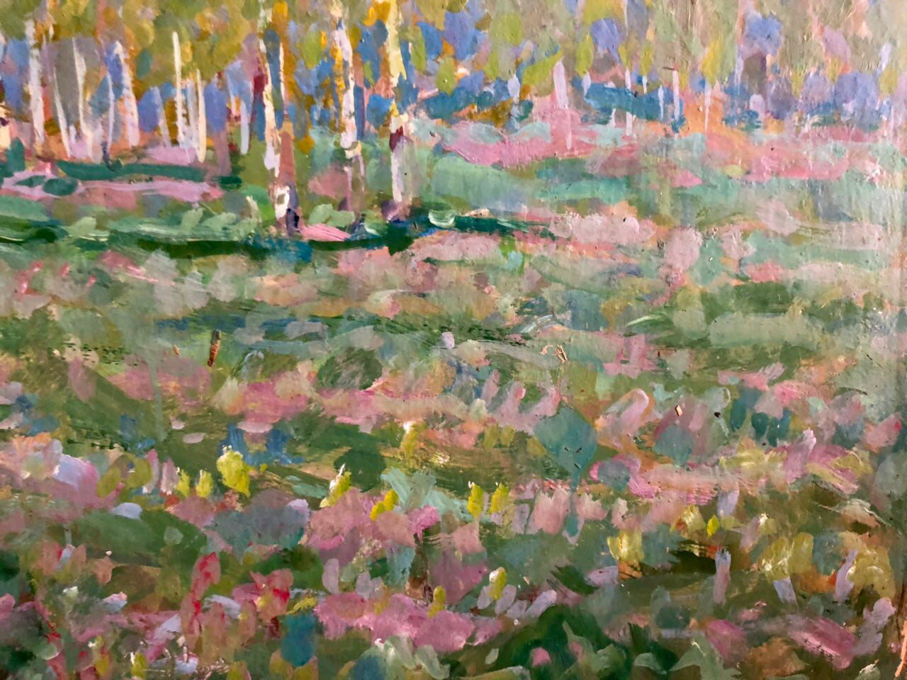 Oil painting In April Kolosovsky Georgiy Sergeevich