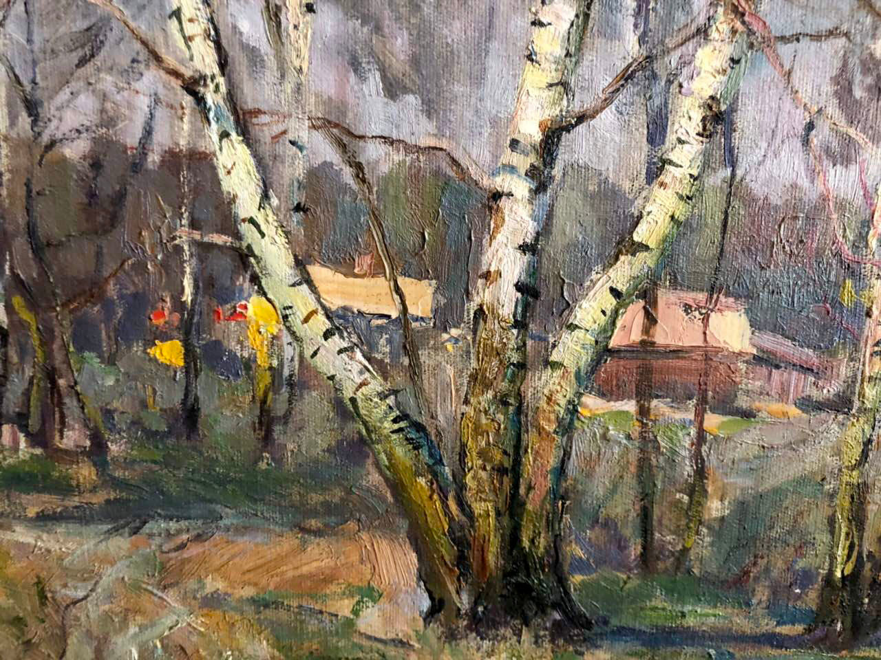 Oil painting Spring Snopok A.N.