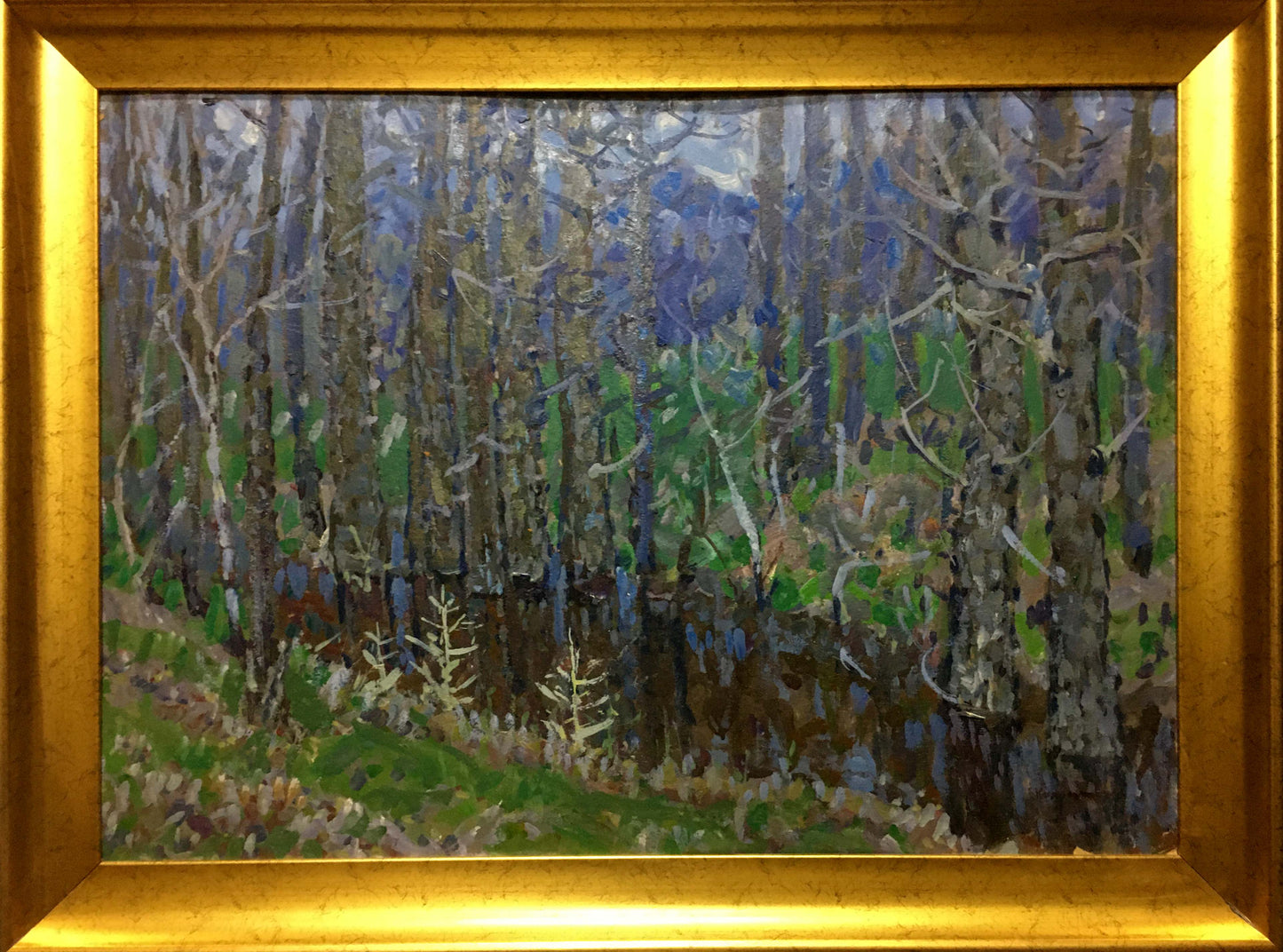 Oil painting In the woods Kolomoitsev Petr Mikhailovich