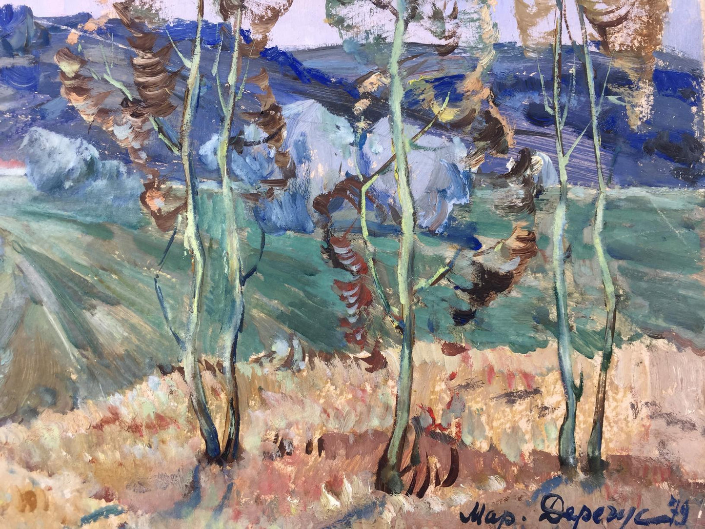 Oil painting Spring Deregus Marina Mikhailovna
