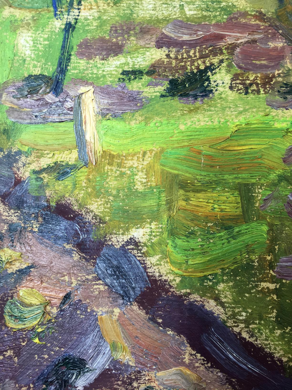 Oil painting In the park Evgeny Nikolaevich Tkachenko